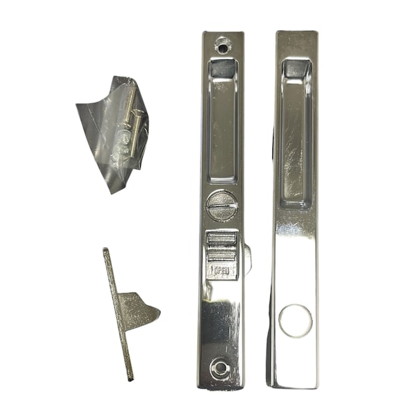 G.A.S. Hardware Sliding Glass Patio Door Handle Set, NonKeyed, Flush